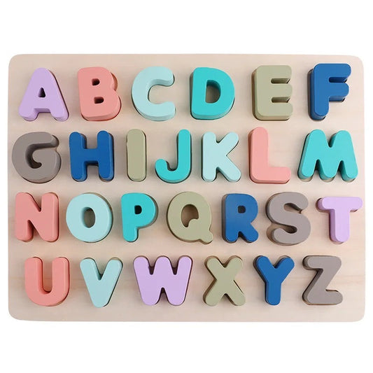 2-Packs Wooden Alphabet & Numbers