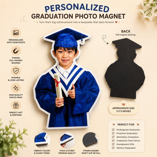 Custom Graduation Die-Cut Magnet