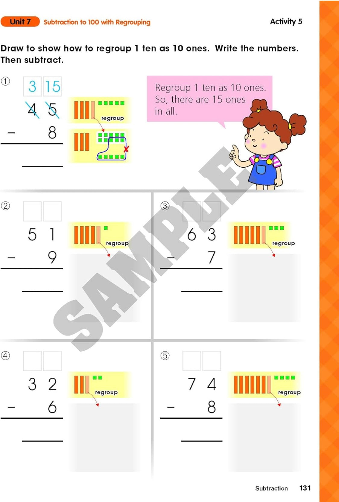 Visual Math Smart Subtraction (Practice Book)