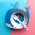 Load image into Gallery viewer, Bamboo Animal Bowl & Spoon Set
