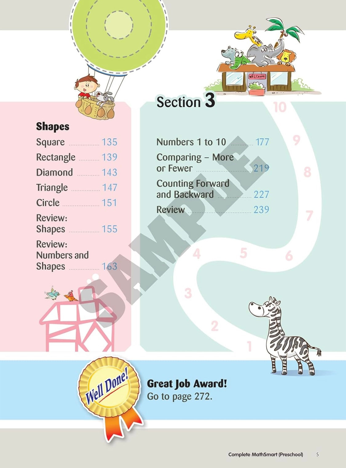 Math Smart Preschool (Practice Book)