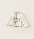 Load image into Gallery viewer, Lightweight Tweed Bow Cardigan
