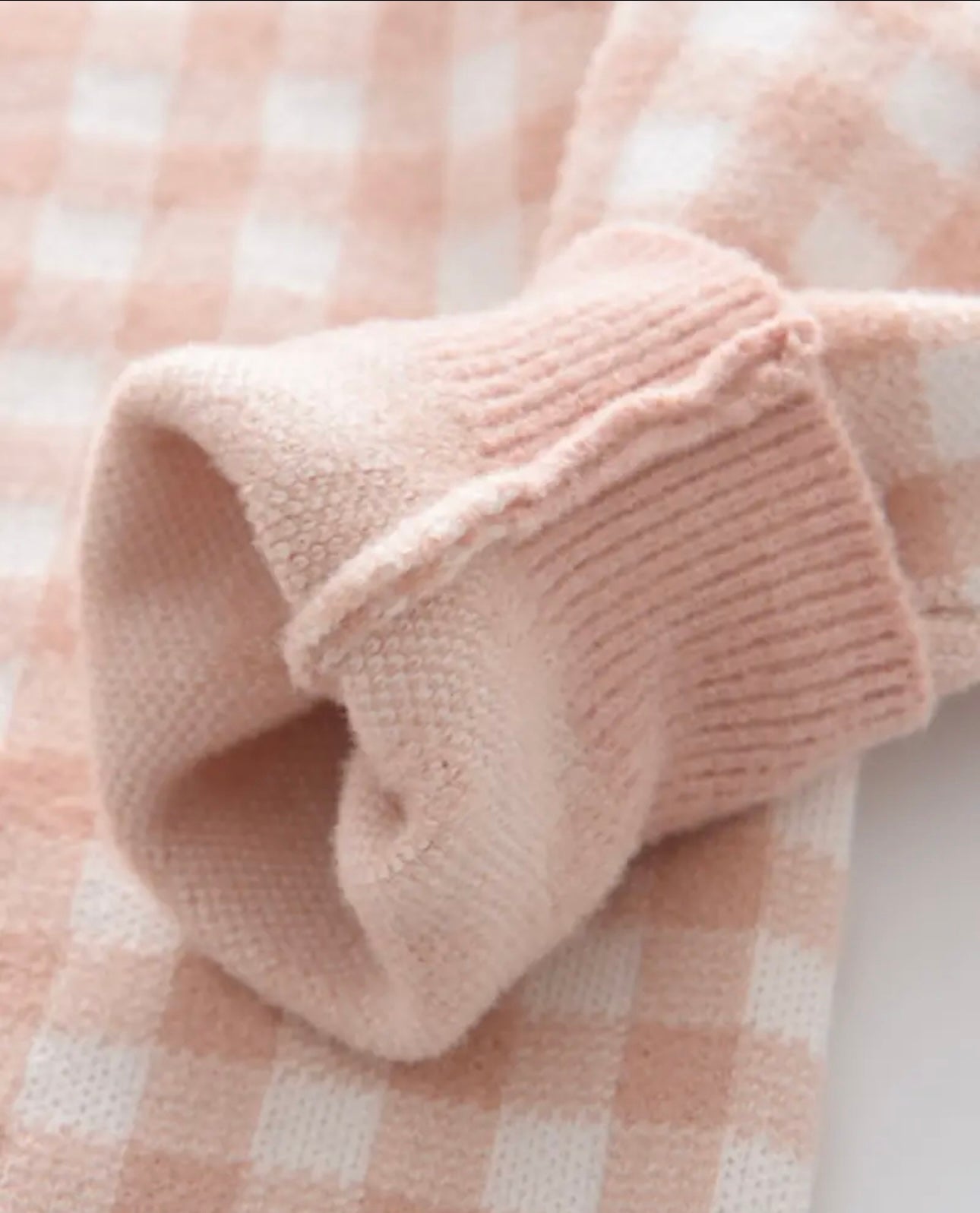 Pattern Pink Dress + Sweater