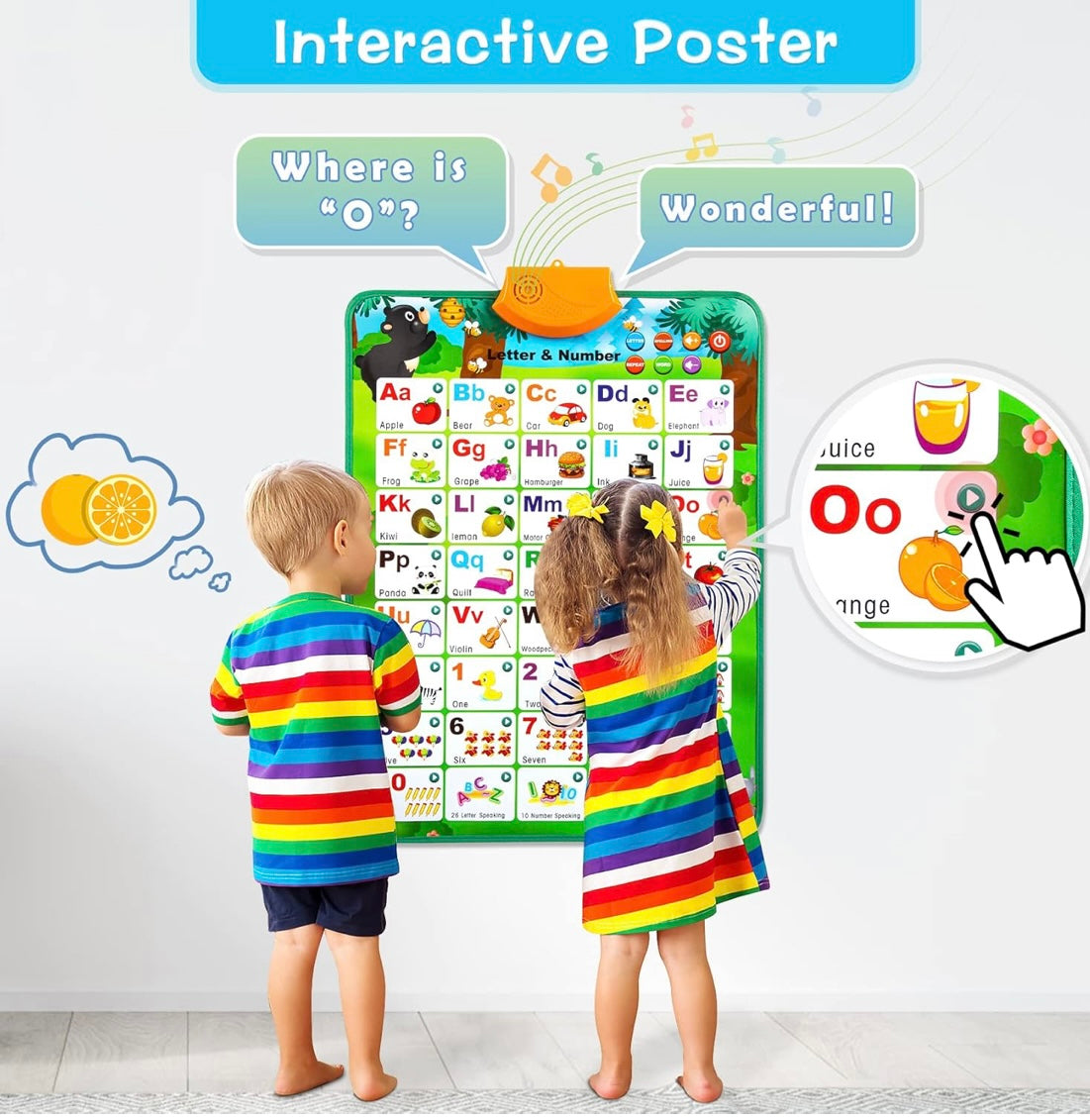 Alphabets & Animals Poster + Sound