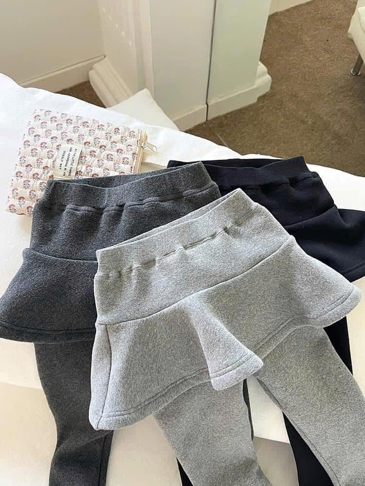 Cozy Fleece - Lined Skirt Leggings