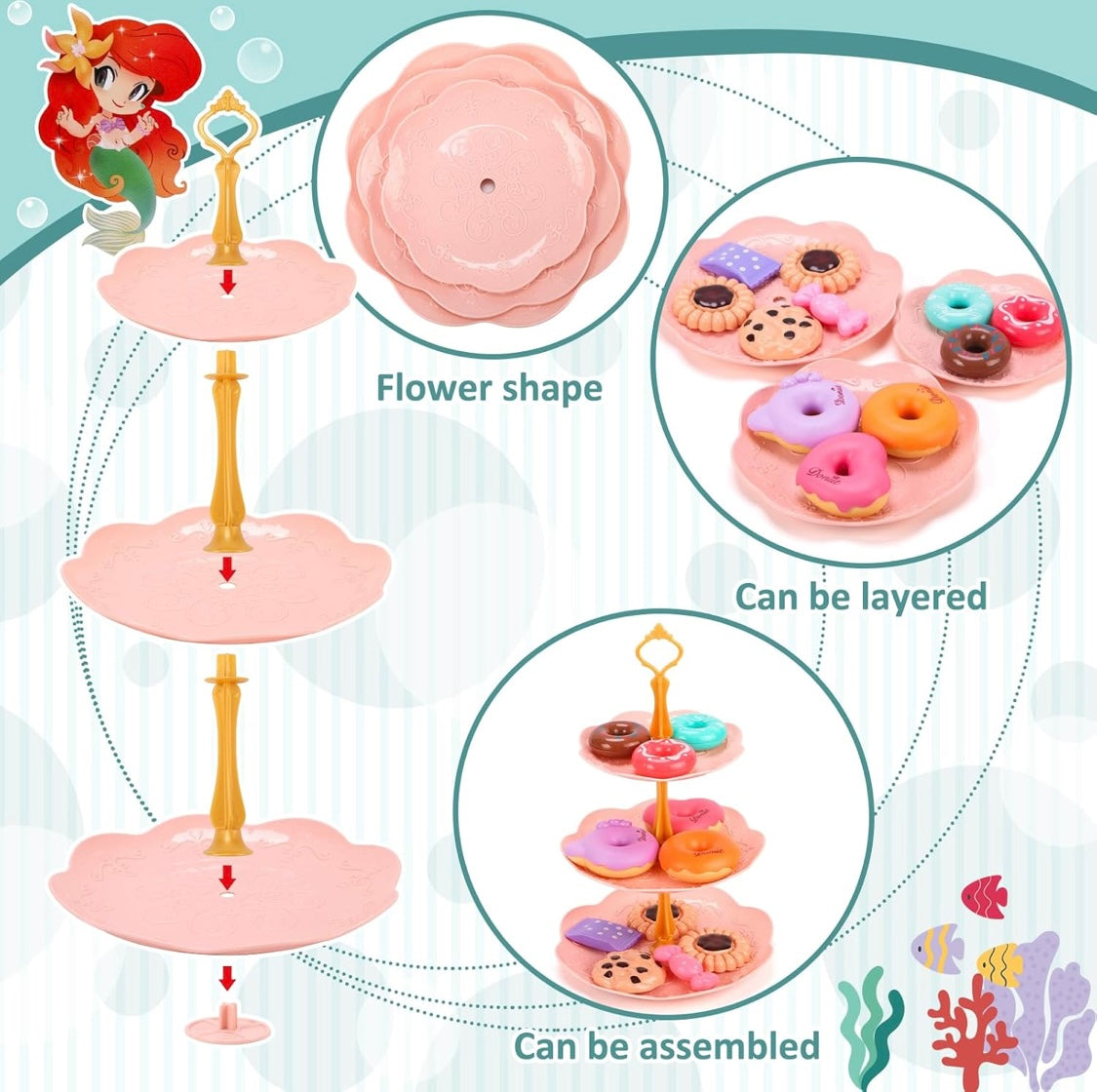 Mermaid Tea Set & Dessert