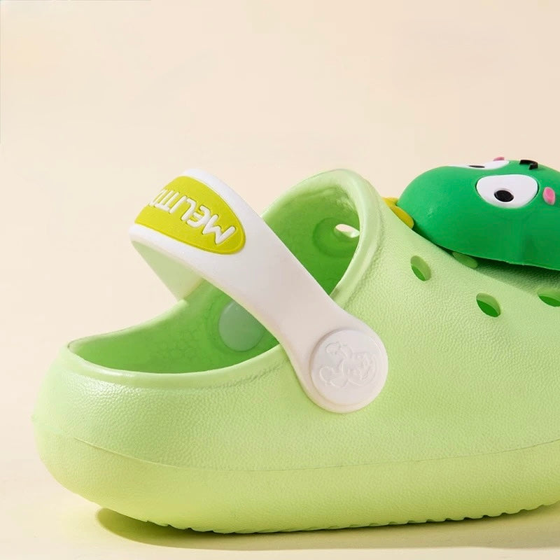 Green Dino Crocs