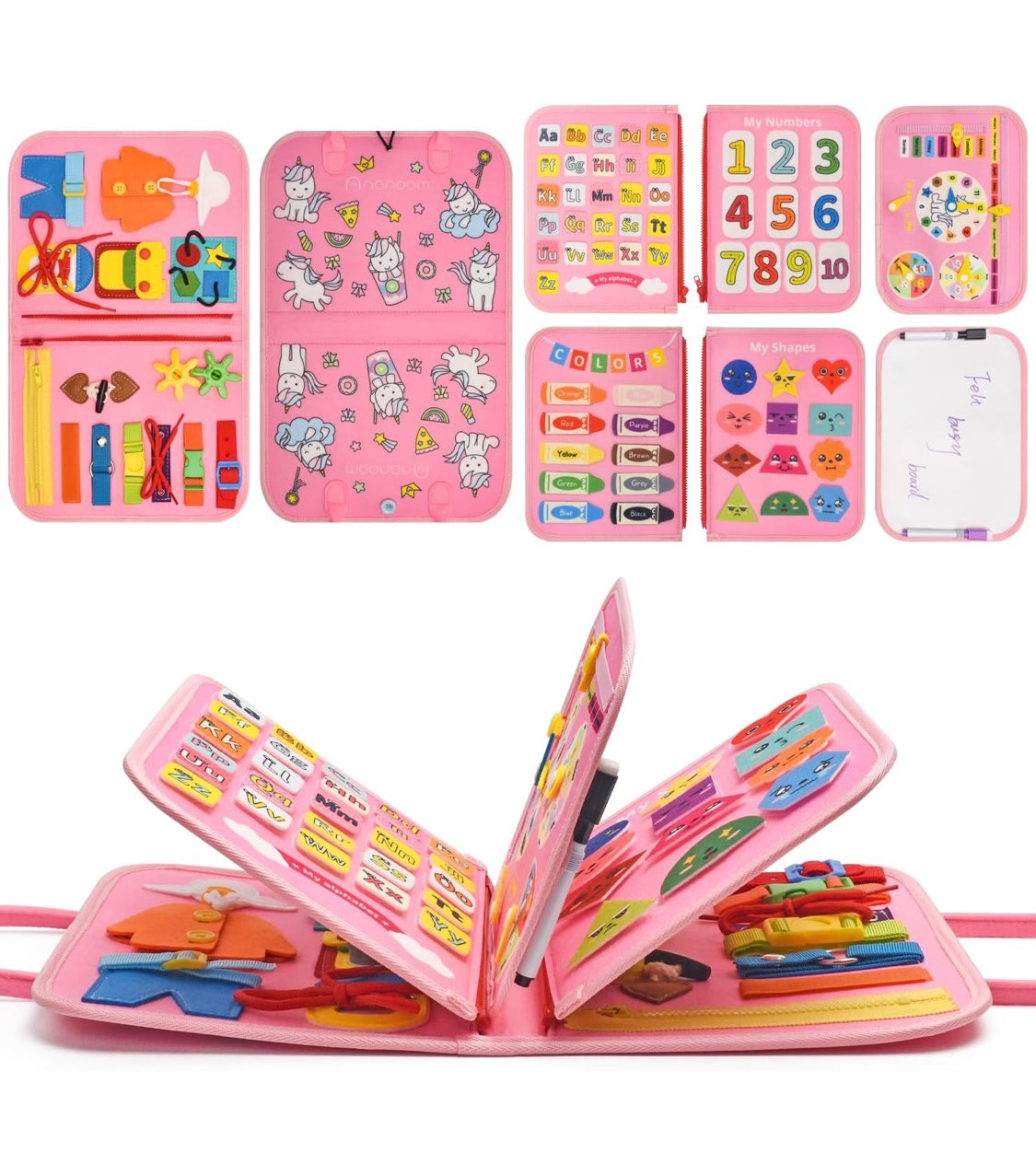 Pink Busy Board Bag