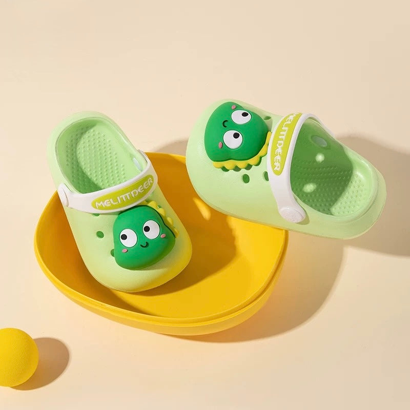Green Dino Clogs