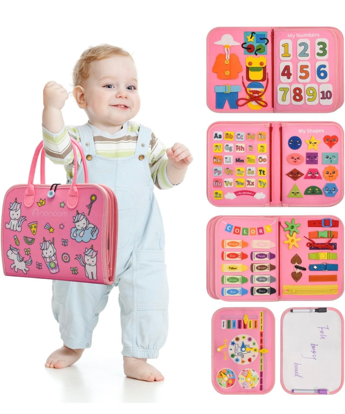 Pink Busy Board Bag