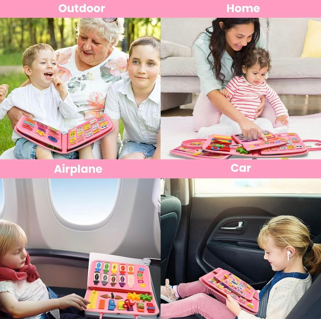 Pink Busy Board Bag