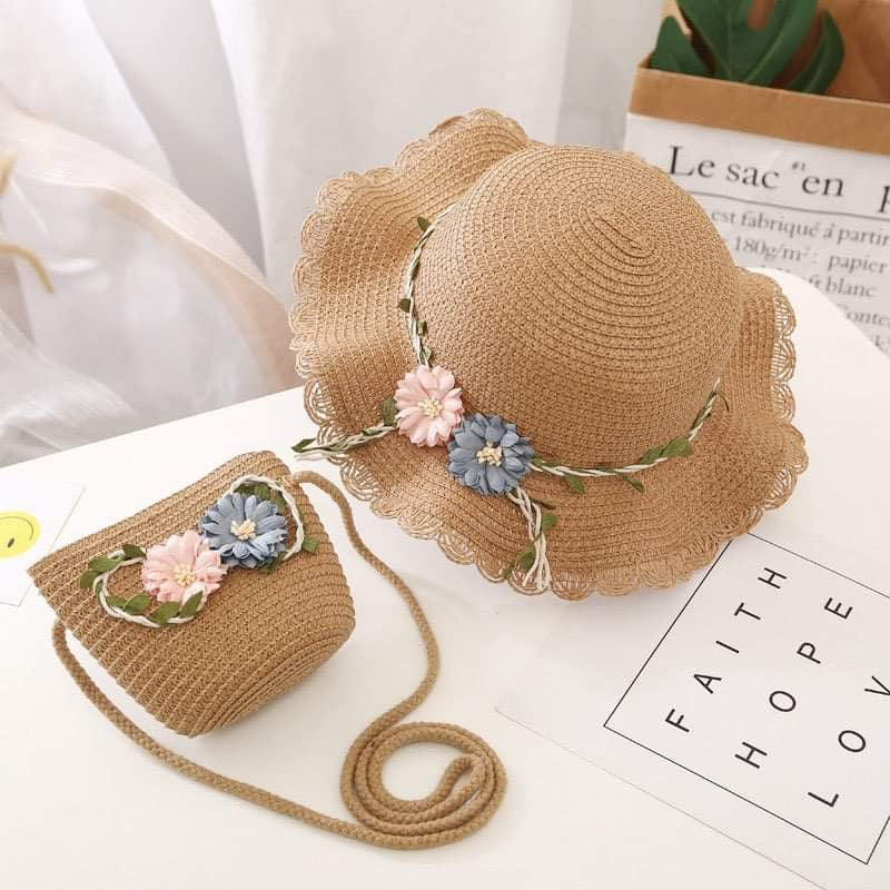 Flower Hat + Sling Bag