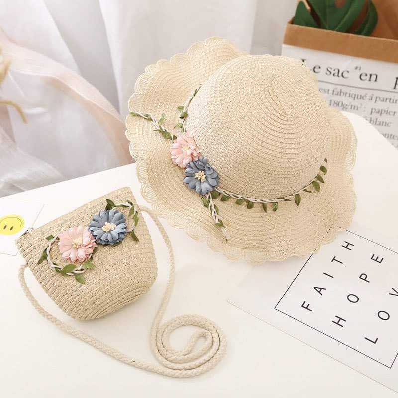 Flower Hat + Sling Bag