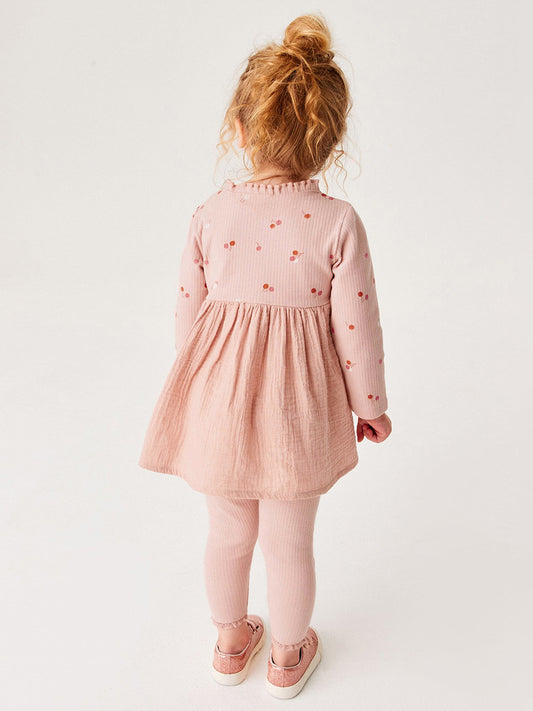 Cherry Dress + Legging Set