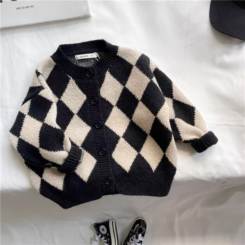 Black Pattern Sweater