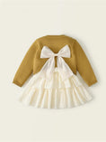 Load image into Gallery viewer, Ruffle Dress + Tan Sweater
