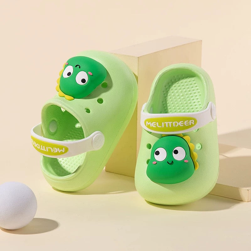 Green Dino Clogs