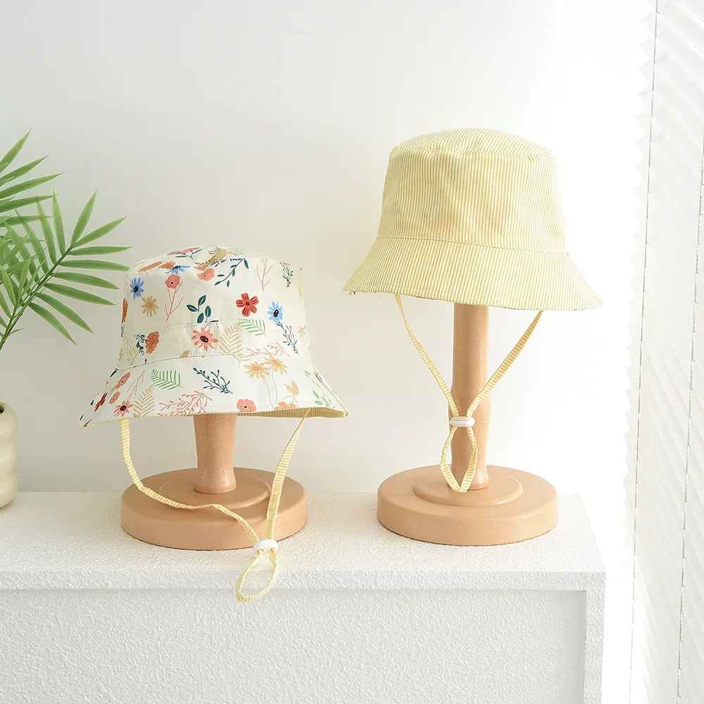 Summer Floral Reversible Bucket Hat