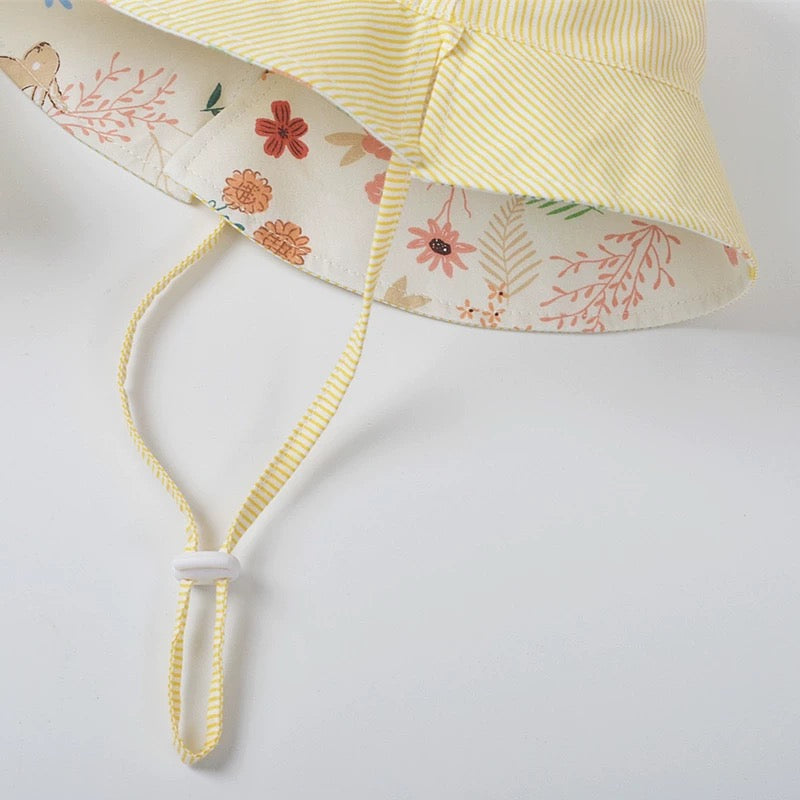 Summer Floral Reversible Bucket Hat