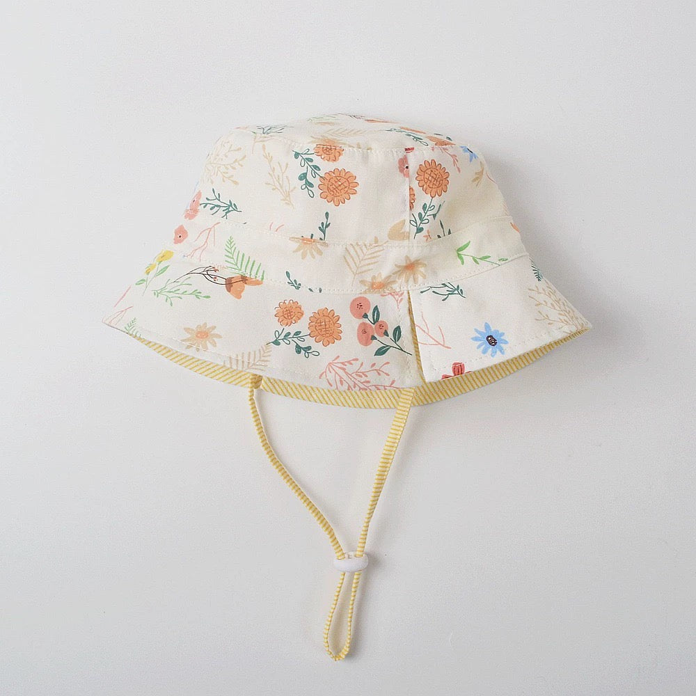 Summer Floral Reversible Bucket Hat