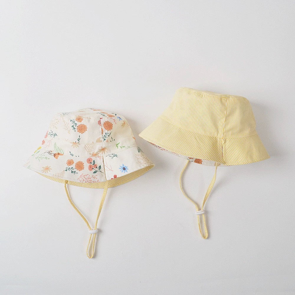 Summer Floral Reversible Bucket Hat