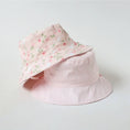 Load image into Gallery viewer, Pink Floral Reversible Bucket Hat

