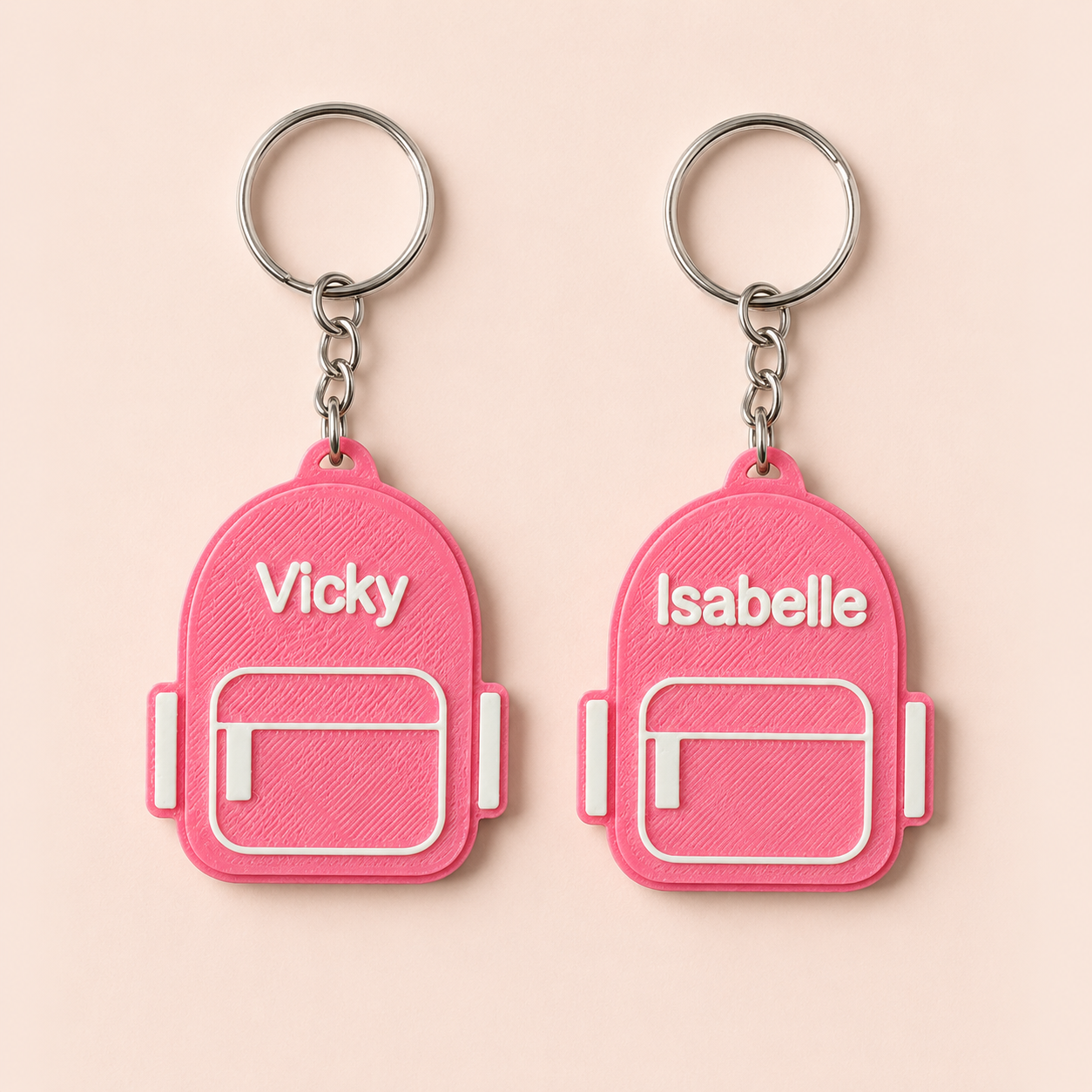 Personalized Backpack Keychain