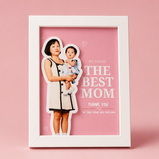 The Memory Frame | Personalized 3D Layered Photo Keepsake | Custom Gift for Mom, Dad, Grandma & Loved Ones